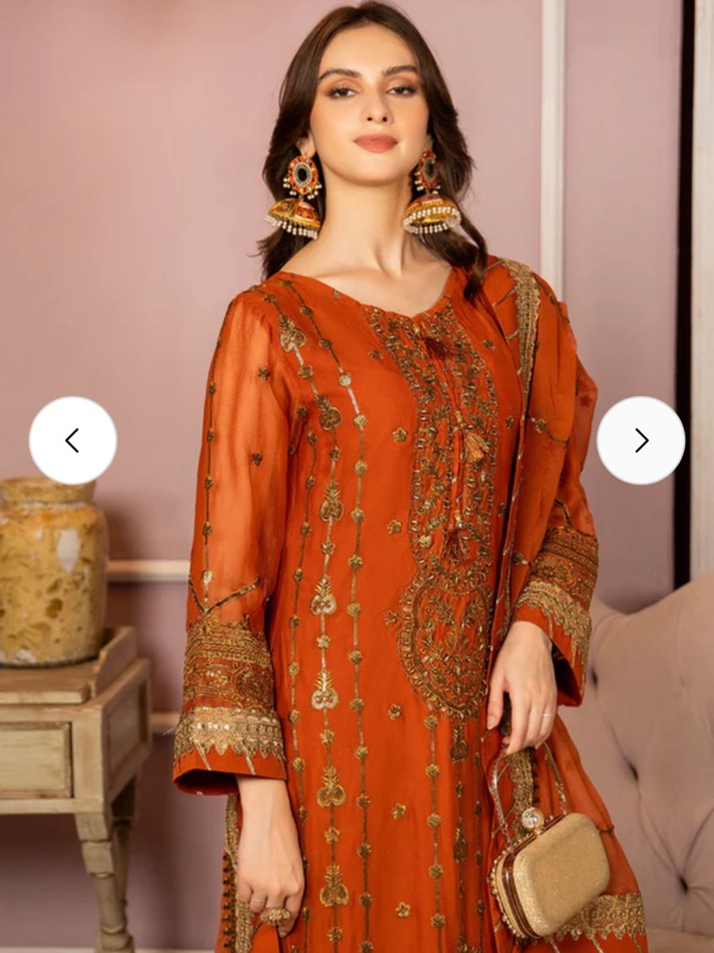 Pakistani Indian Bollywood 3pc kurta duputta pants WOW!! - Picture 4 of 13